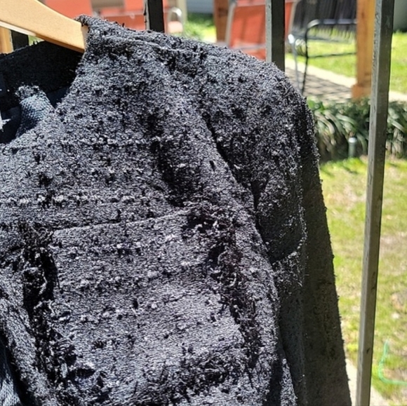 George | Vintage Black Tweed Jacket - Picture 6 of 11